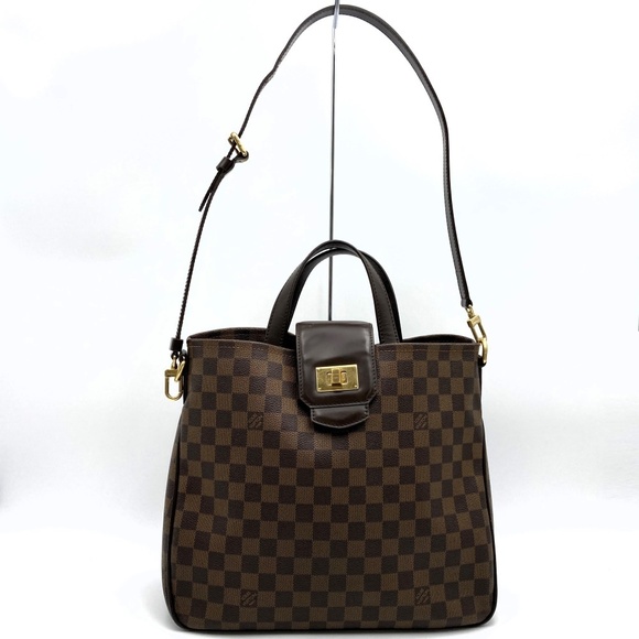Louis Vuitton Handbags - Louis Vuitton Damier Brown Shoulder Handbag Roseberry Hippo Bag